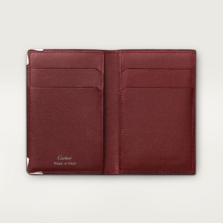 CRL3001370 - 4-Credit Card Holder, Must de Cartier - Black calfskin, stainless steel finish - Cartier